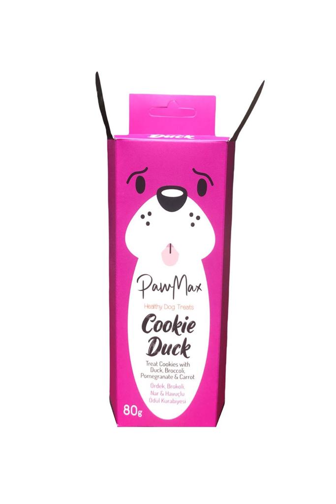 Paw Max Cookie Duck - Ördek Brokoli Nar ve Havuçlu Köpek Kurabiyesi