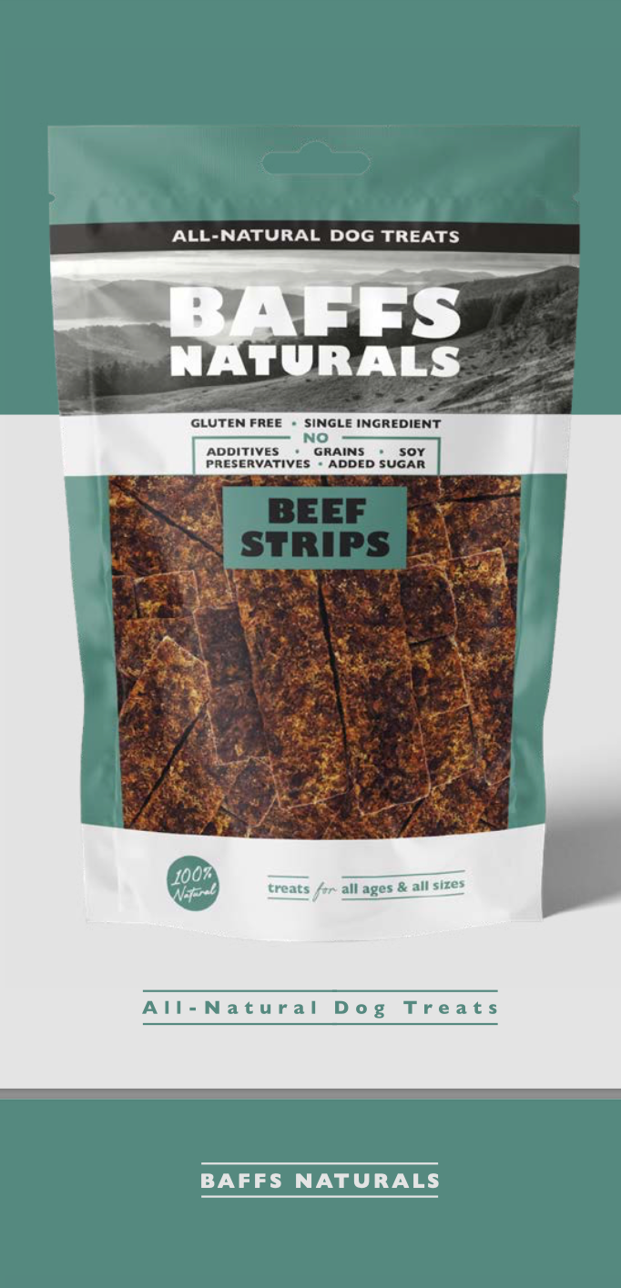 Baffs Naturals  -  Beef Strips - Dana Et Çubukları
