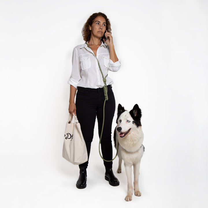 Army Green Handsfree Halat Gezdirme Tasması - Zee.Dog