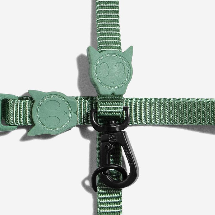 Army Green Kedi Göğüs ve Gezdirme Seti - Zee.Cat