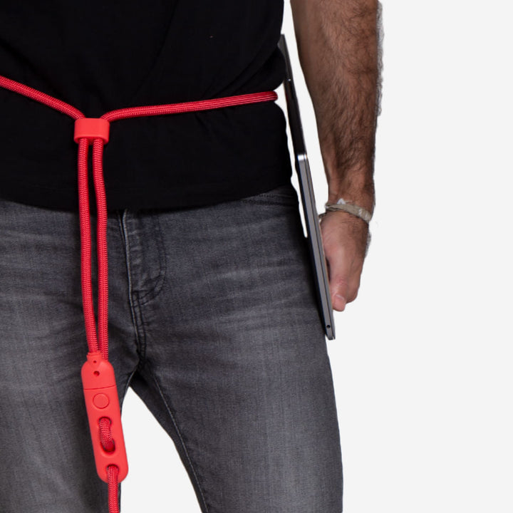 Neon Coral Handsfree Halat Gezdirme Tasması - Zee.Dog