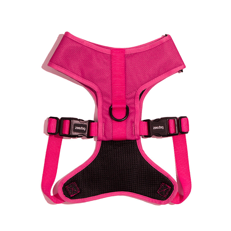 Pink LED Ayarlanabilir Air Mesh Göğüs Tasması - Zee.Dog