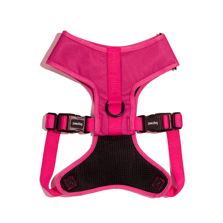 Pink LED Ayarlanabilir Air Mesh Göğüs Tasması - Zee.Dog