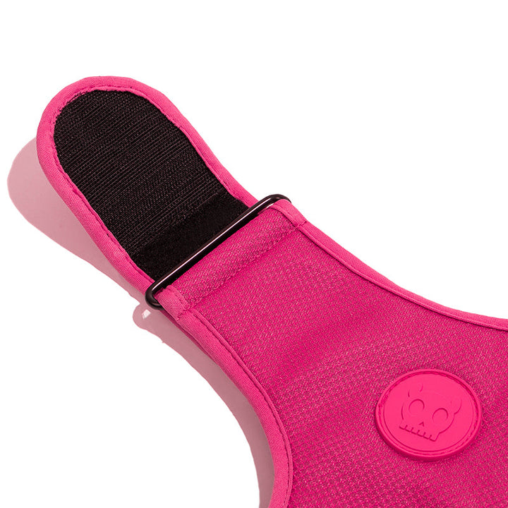 Pink LED Ayarlanabilir Air Mesh Göğüs Tasması - Zee.Dog