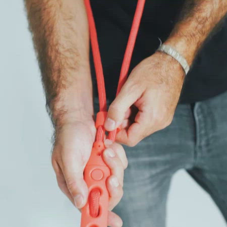 Neon Coral Handsfree Halat Gezdirme Tasması - Zee.Dog